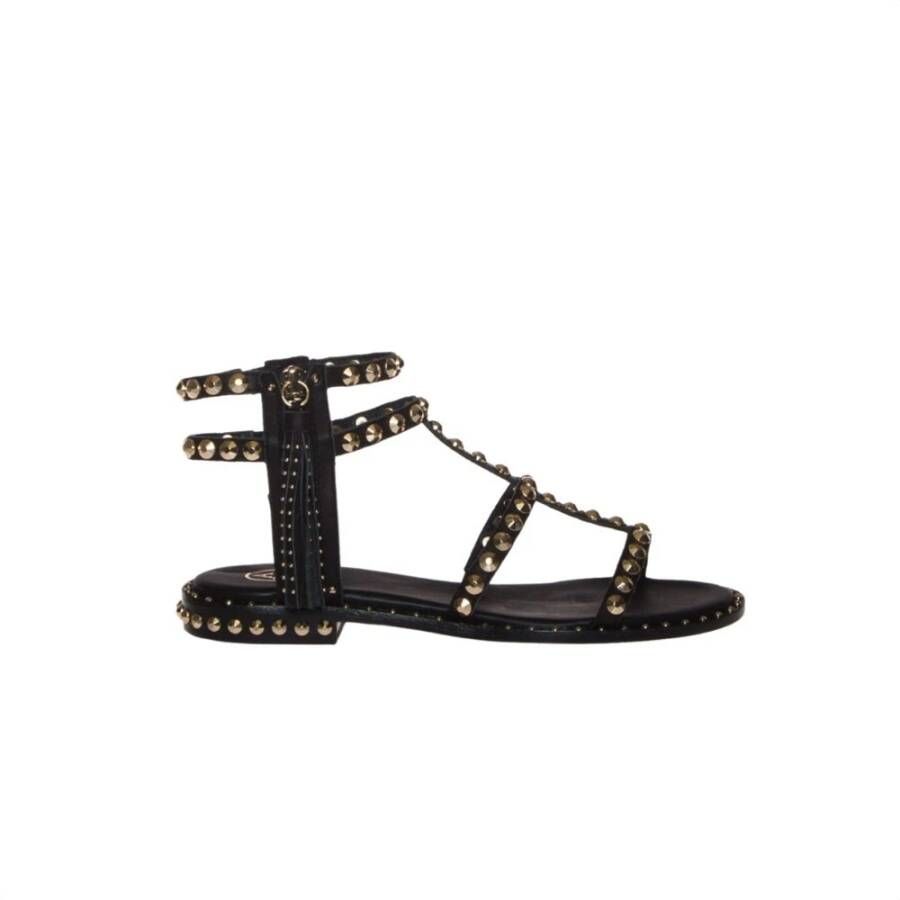 Ash Zwarte en Zwart Grijs Sandalen Zwart Dames