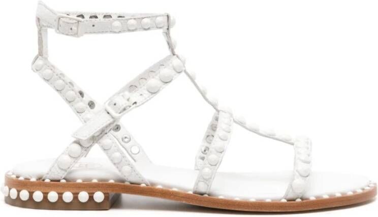 Ash Witte Steenversierde Gladiator Sandalen White Dames