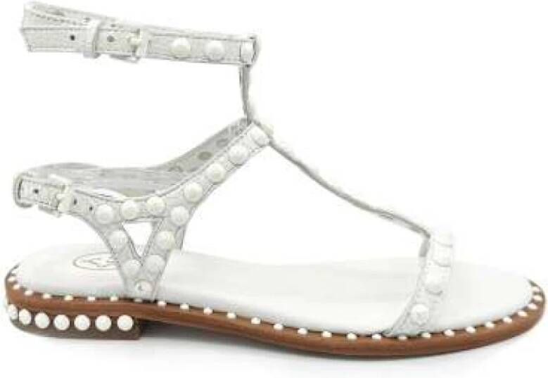 Ash Gladiator Stijl Witte Leren Sandalen White Dames