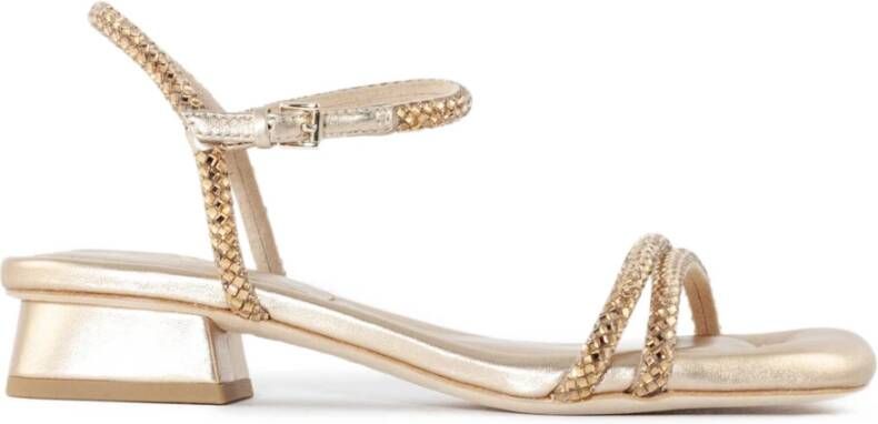 Ash Gouden Kristal Sandalen Beige Dames