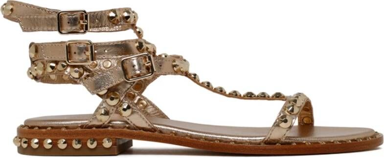 Ash Gouden Multistrap Sandalen Beige Dames