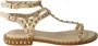 Ash Gouden Studs Ivoor Leren Sandalen Beige Dames - Thumbnail 1