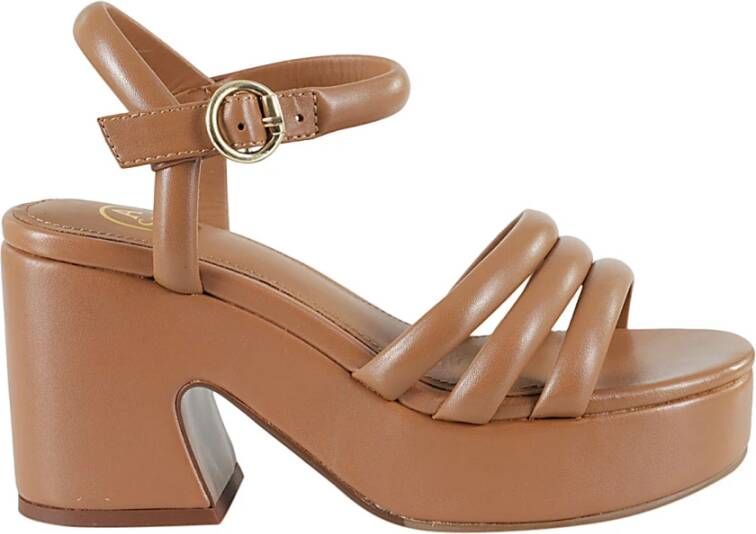 Ash High Heel Sandals Brown Dames