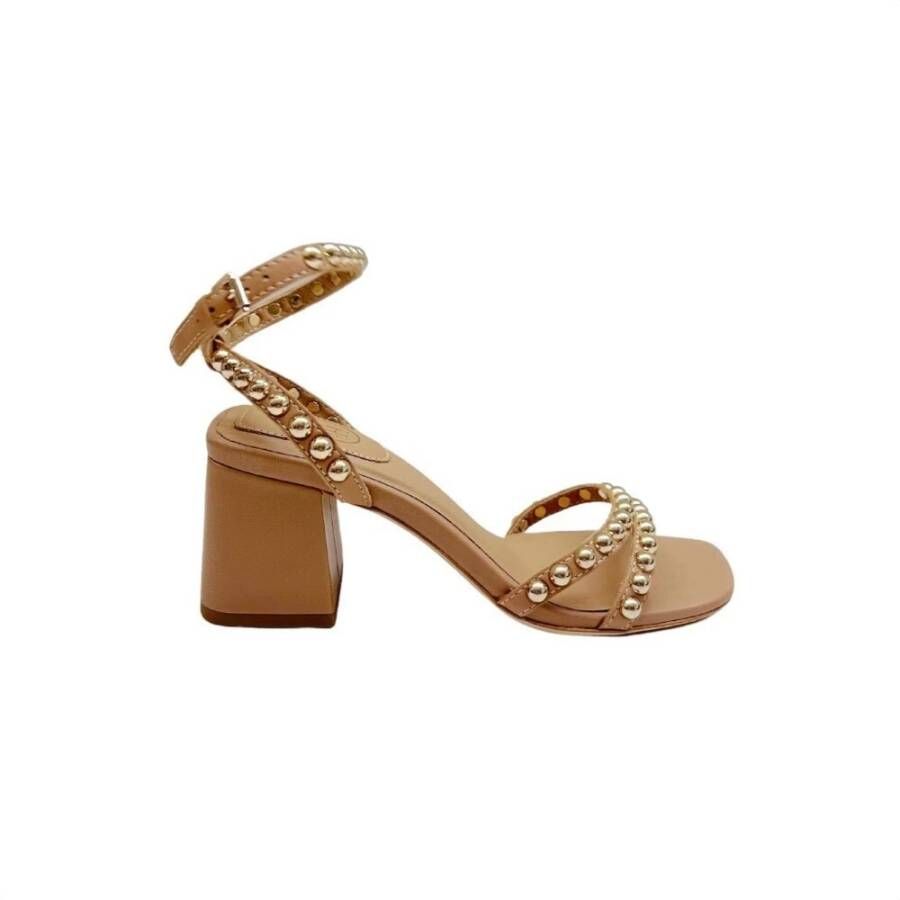 Ash Elegante Kameel Hoge Hak Sandalen Brown Dames