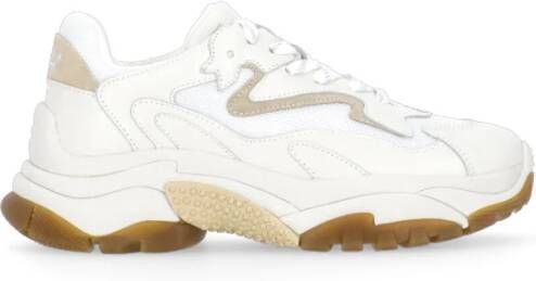 Ash Ivoor Leren Sneakers met Verhoogde Zool Beige Dames