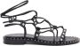 Ash Klassieke Gladiator Sandalen Zwart Dames - Thumbnail 13