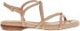 Ash Lage naakte sandalen met gewatteerde bandjes Beige Dames - Thumbnail 1