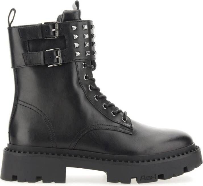 Ash Leren Amfibie Schoenen Black Dames