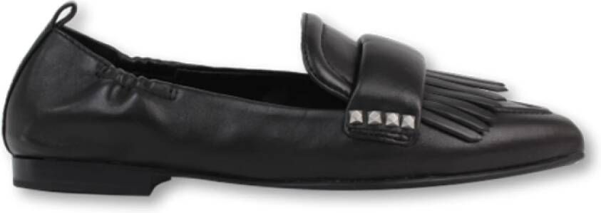 Ash Leren Ballerina Flats met 1 5 cm Hak Black Dames