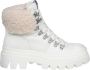 Ash Leren en suède Shearling Enkellaarzen White Dames - Thumbnail 1