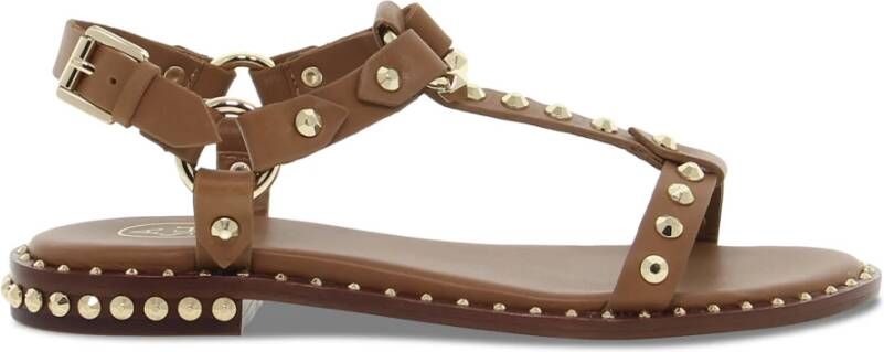 Ash Leren Platte Sandalen Patsy Brasil Stijl Brown Dames