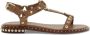 Ash Leren Platte Sandalen Patsy Brasil Stijl Brown Dames - Thumbnail 1