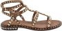 Ash Platte Sandalen van Zacht Leer Brown Dames - Thumbnail 1