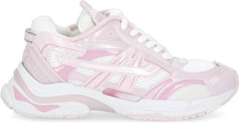 Ash Contrasterende Logo Sneakers voor Dames Roze Dames