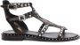 Ash Zwarte Leren Sandalen met Studs Black Dames - Thumbnail 5