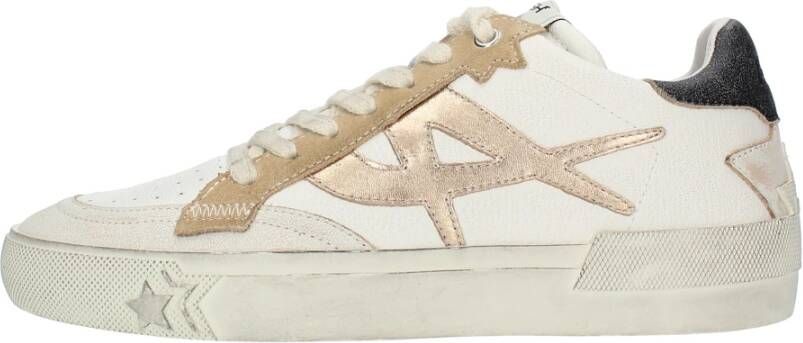 Ash Moonlight Beige Wit Biscuit Leren Sneakers Multicolor Dames