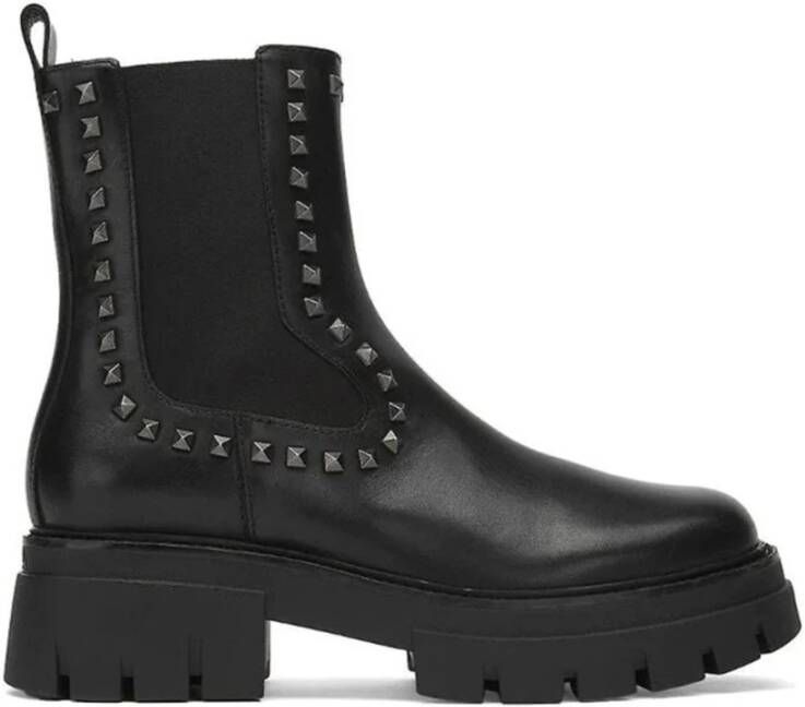 Ash Stijlvolle Chelsea Boots voor Vrouwen Black Dames