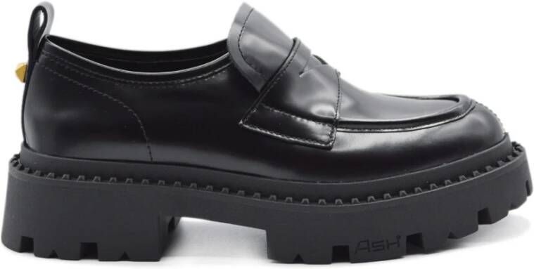 Ash Stijlvolle Mocassins met 5-inch Hakken Black Dames