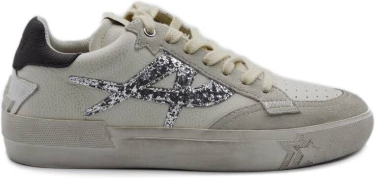 Ash Moonlight Beige Wit Biscuit Leren Sneakers Multicolor Dames