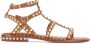 Ash Studded Bruine Leren Sandalen Brown Dames - Thumbnail 1