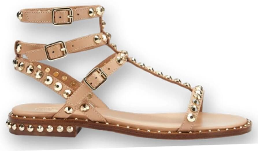 Ash Studded Gladiator Sandalen Beige Dames