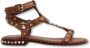 Ash Studded Gladiator Sandals Brown Dames - Thumbnail 1