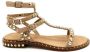 Ash Studded Leather Sandal Beige Dames - Thumbnail 1