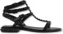 Ash Studded Leather Sandals Black Dames - Thumbnail 1