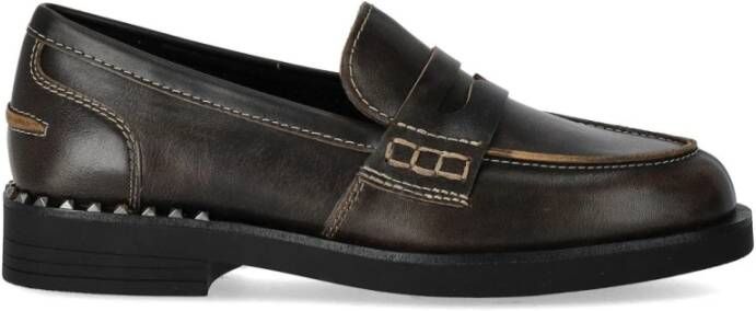 Ash Vintage Donkerbruine Winona Loafer Brown Dames