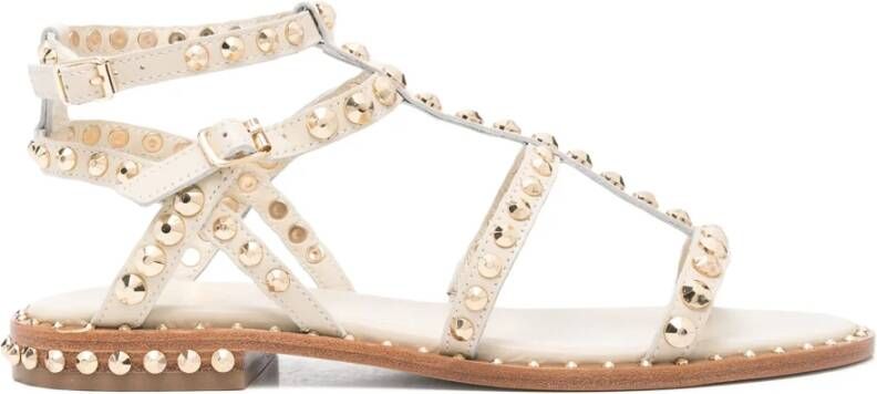 Ash Witte enkelband sandalen White Dames