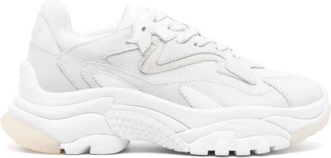 Ash Witte Leren Sneakers Dikke Zool White Dames