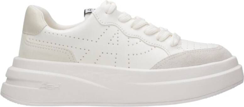 Ash Witte Leren Sneakers met Logo White Dames