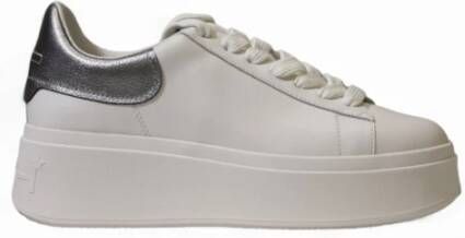 Ash Witte Leren Sneakers met Rubberen Zool White Dames