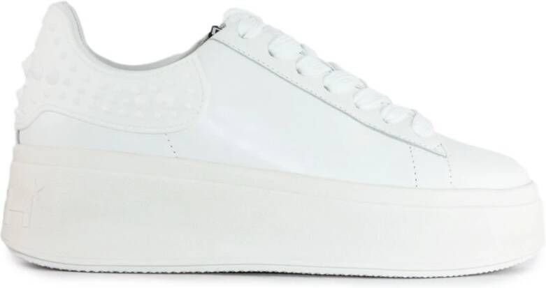 Ash Witte Leren Sneakers met Studs White Dames