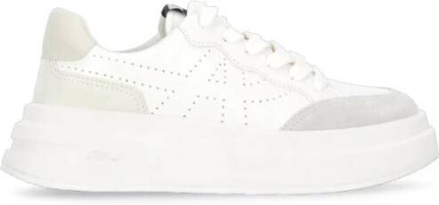 Ash Witte Leren Sneakers Ronde Neus White Dames
