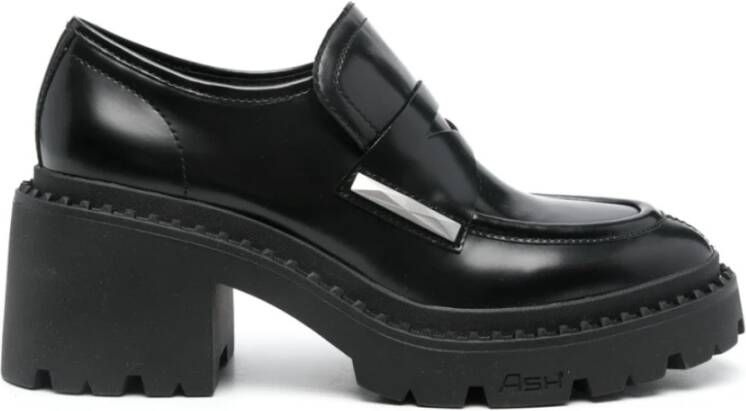 Ash Zwarte Instap Platte Schoenen met Stud Detailing Black Dames