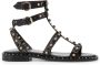 Ash Zwarte Leren Enkelband Sandalen Black Dames - Thumbnail 10