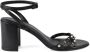 Ash Zwarte Leren Hoge Hak Sandalen Zwart Dames - Thumbnail 1