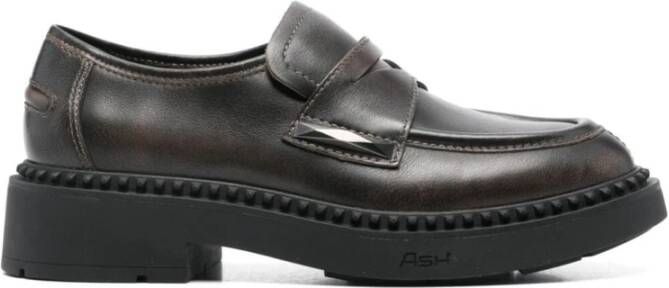 Ash Zwarte Medusa Loafer Schoenen Black Dames