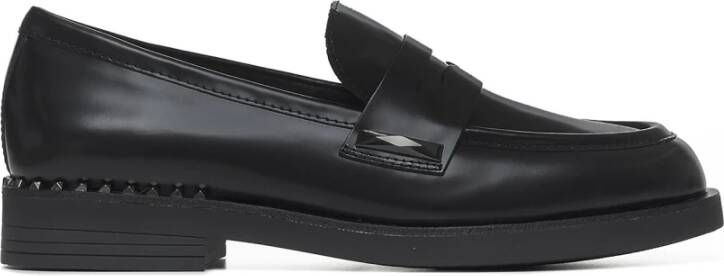 Ash Zwarte platte schoenen Black Dames