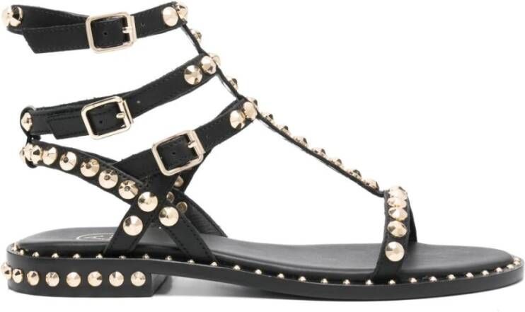 Ash Zwarte Studded Cage Sandalen Black Dames