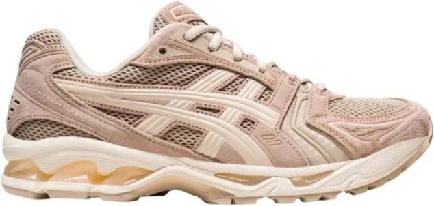 ASICS Casual Sneakers van Suède en Technische Stof Beige Heren