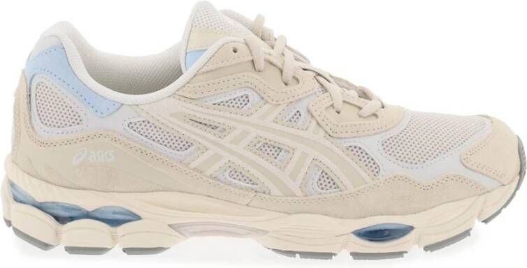 ASICS Mesh & Suede Gel-Nyc Sneakers Beige Dames