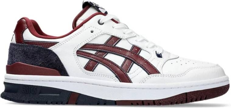 Asics EX89 White Port Royal Wit Leer Lage sneakers Unisex