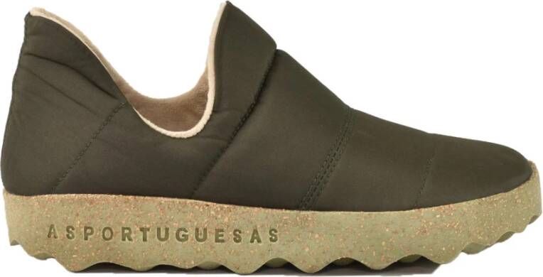 Asportuguesas Nylon Rubberen Zoolschoenen Green Dames