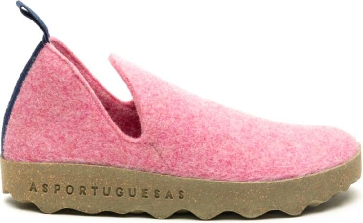 Asportuguesas Roze Sneakers City Felt Pink Dames