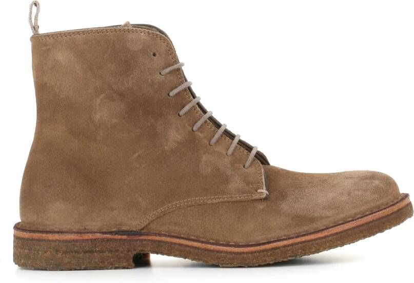 Astorflex Taupe Suède Leren Enkellaarzen Beige Heren