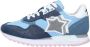 Atlantic stars Blauwe Leren en Stoffen Dames Sneakers Blue Dames - Thumbnail 1