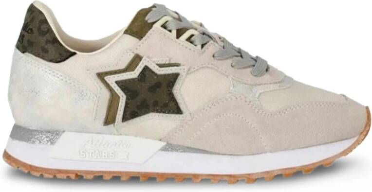 Atlantic stars Dames Textiel en Suède Sneakers Beige Dames