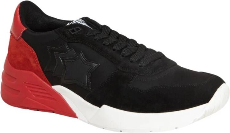 Atlantic stars Retro Zwarte Suède Sneakers Black Heren